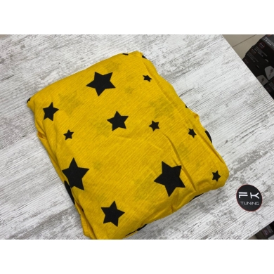 Yıldız Logolu Oto Kılıf Koltuk Kılıfı Penye Yırtılmaz Ön-Arka Set (sarı renk